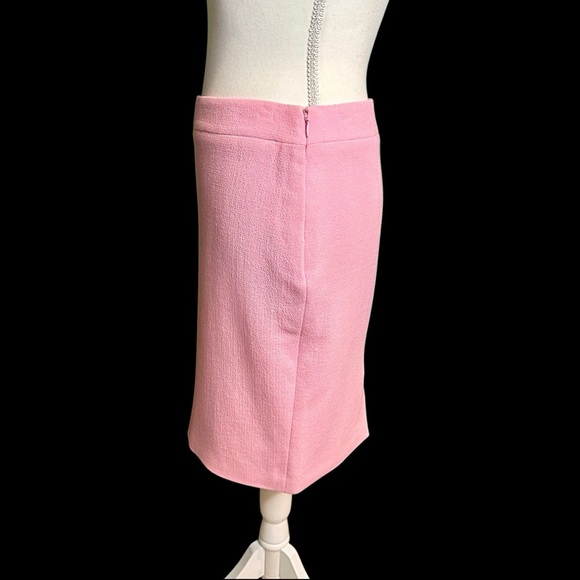 NWOT Moschino Couture Bubble Gum Pink 100% Virgin Wool Crepe Textured Skirt Sz 6 - Picture 4 of 13